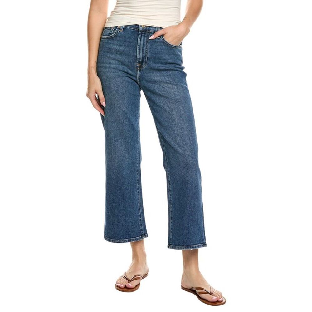 7 For All Mankind Womens  Cropped Alexa Jean, Blue